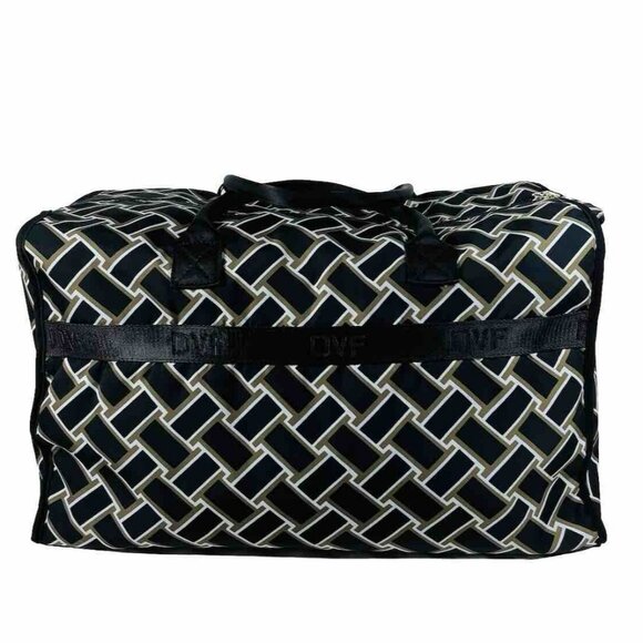 s-l400.jpg NWT Diane Von Furstenberg X Target Vintage Weave Neutral Weekender Bag DVF